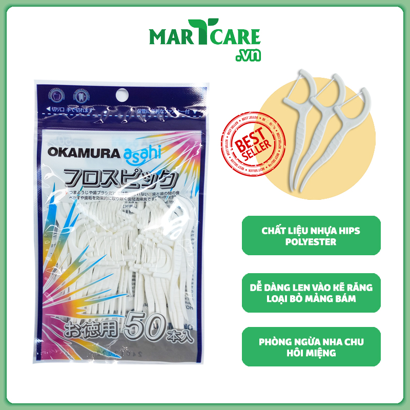 Tăm chỉ kẽ răng 50p / 90p okamura