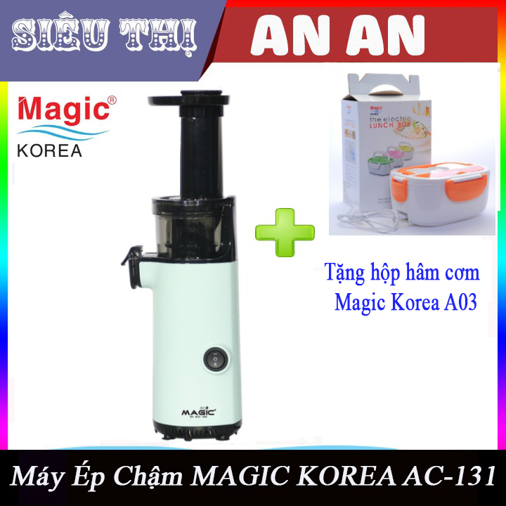 Máy ép chậm thế hệ mới Magic Eco AC-131 Bảo hành 24 tháng + Tặng hộp hâm cơm magic korea A03