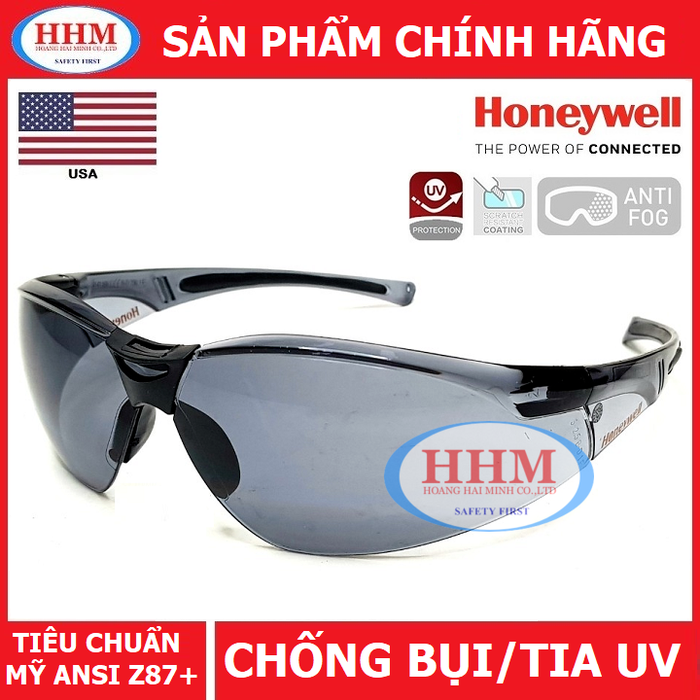 Kính bảo hộ Honeywell A800 màu đen