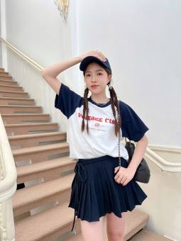 Chân váy xếp ly cột dây ngang eo CICI SKIRT