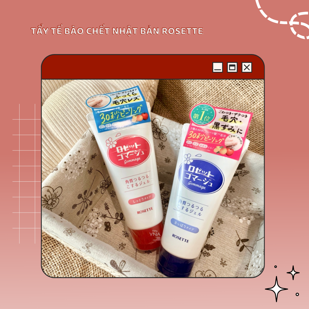 Tẩy tế bào chết da mặt Rosette
