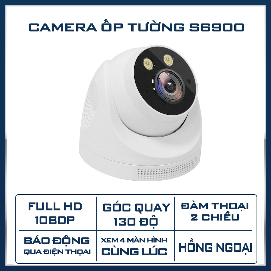 Camera IP giám sát không dây wifi Magicsee S6900 Full HD1080 - Camera ốp tường cảnh báo chuyển động - Camera an ninh - Hồng ngoại quay đêm