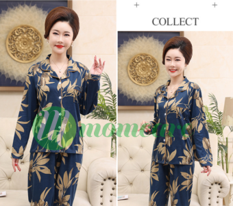 Đồ bộ Pijama trung niên nữ dài tay B92, bộ quần áo ngủ mặc nhà thu đông, xuân hè cho mẹ, cho bà - Bộ pijama, pyjama, pizama kiểu thời trang cho người lớn, trung tuổi U40 U50 U60 U70 đẹp cao cấp, sang trọng Bigsize, cỡ lớn giá rẻ