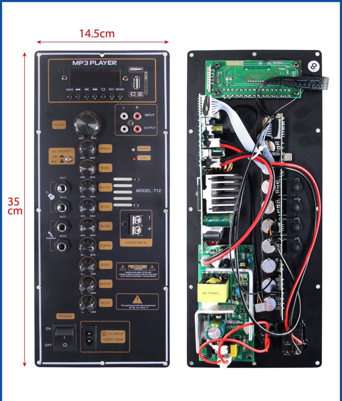 MẠCH LOA KÉO 120W CHUYÊN BASS 40 CÓ REPEAT