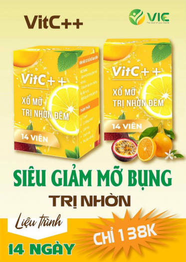 KẸO SIẾT EO HUỶ MỠ VIT-C  / DETOX MỠ BỤNG VITC / GIẢM CÂN VIT C CHÍNH HÃNG