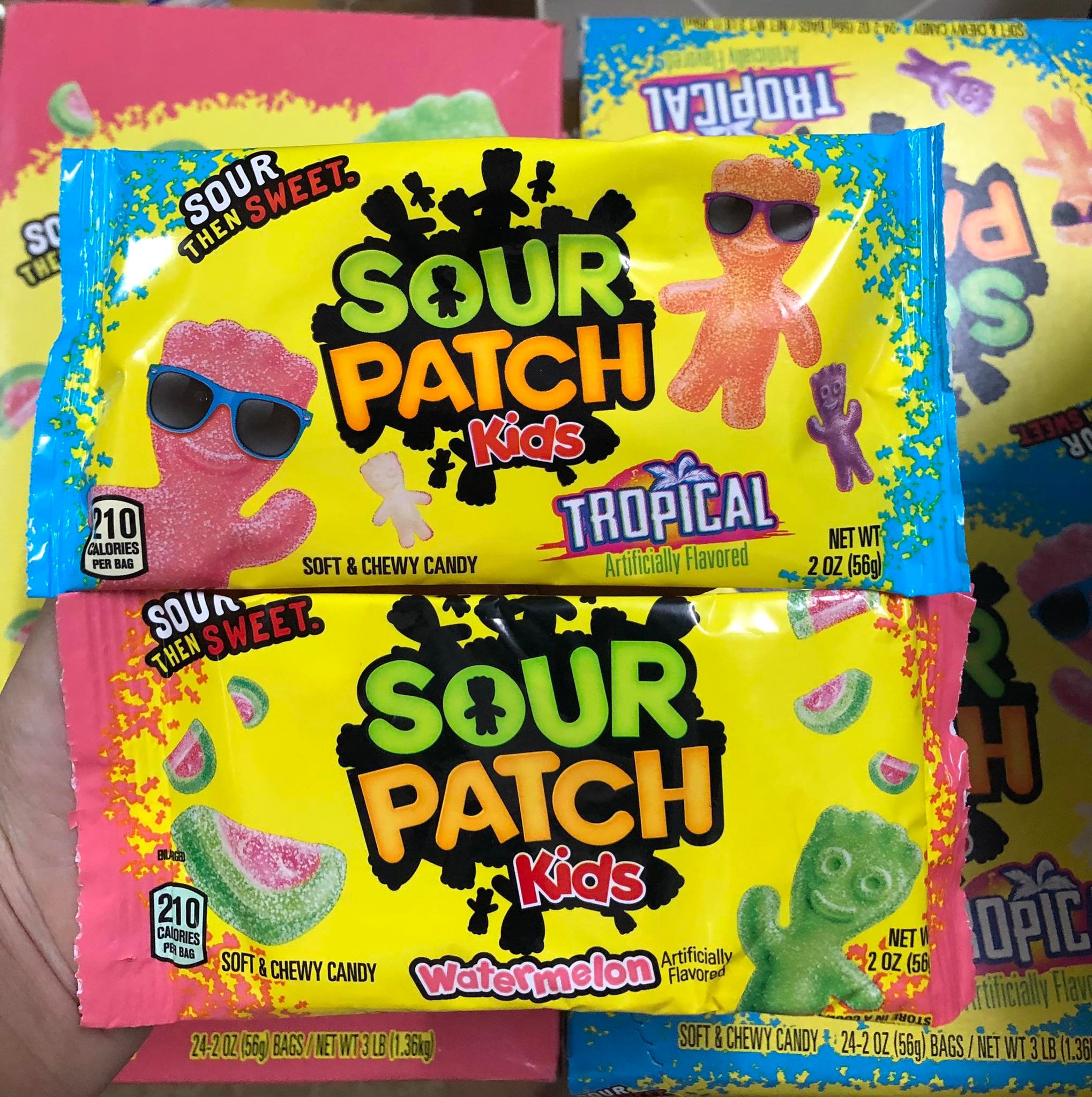 Kẹo dẻo chua ngọt cho bé sour patch kids 56g - mỹ
