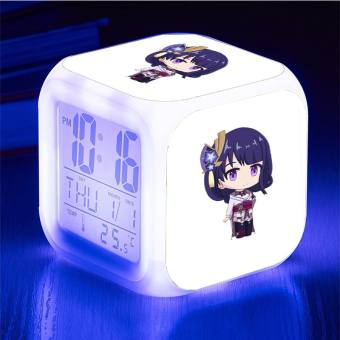 Đồng hồ báo thức để bàn in hình ITACHI - NARUTO anime chibi đèn LED đổi màu