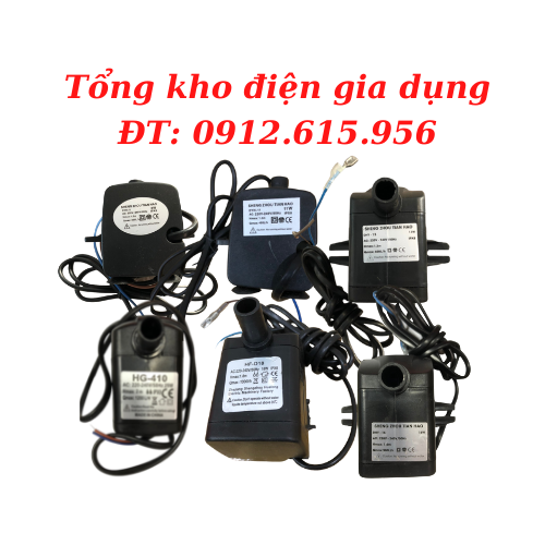 Bơm chìm mini hút ngang 220v-8-11-13-16-18-25w dùng cho bể cá, quạt điều hòa hơi nước