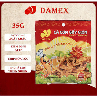 Cá Cơm Sấy Giòn tẩm gia vị Ăn Liền Damex 35g cá cơm khô sấy giòn chuẩn vị