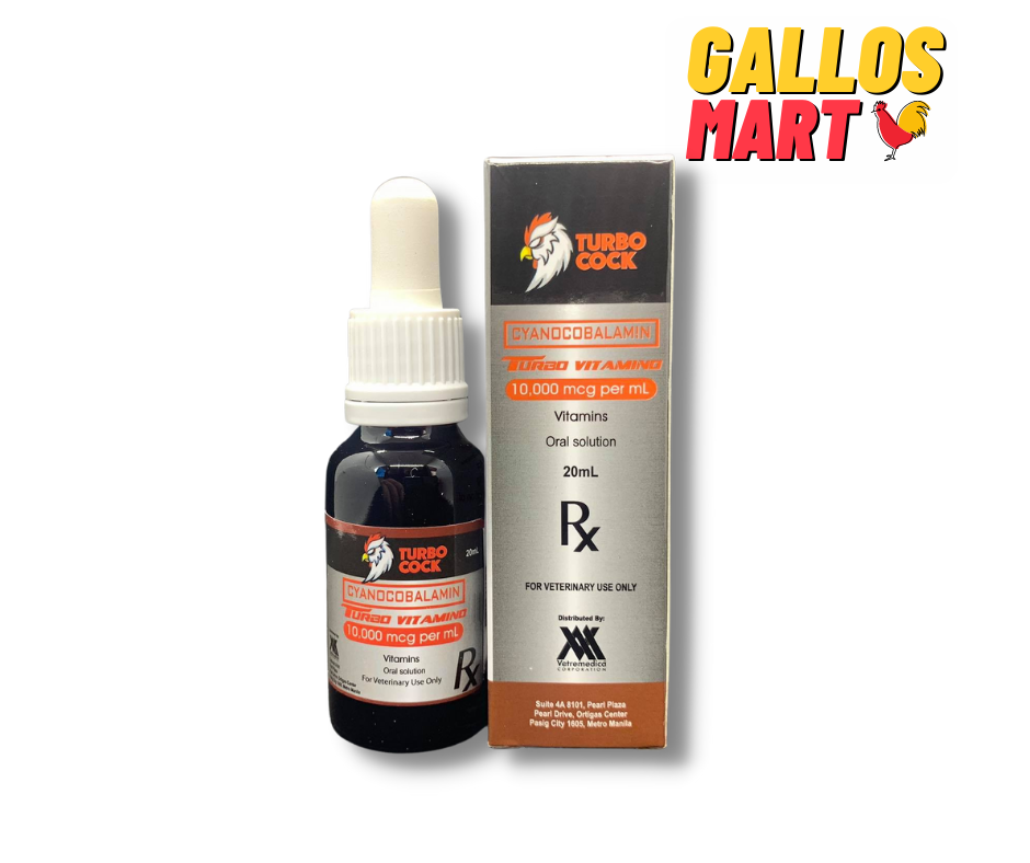 B12 10.000mcg TURBOCOCK NUÔI TĂNG BO LÊN NƯỚC MÁU CHO GÀ ĐÁ CHAI 20ML
