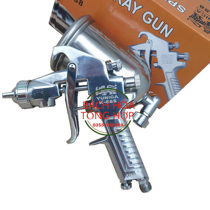 Súng phun sơn yunica k888 cao cấp tặng lọc hơi nước