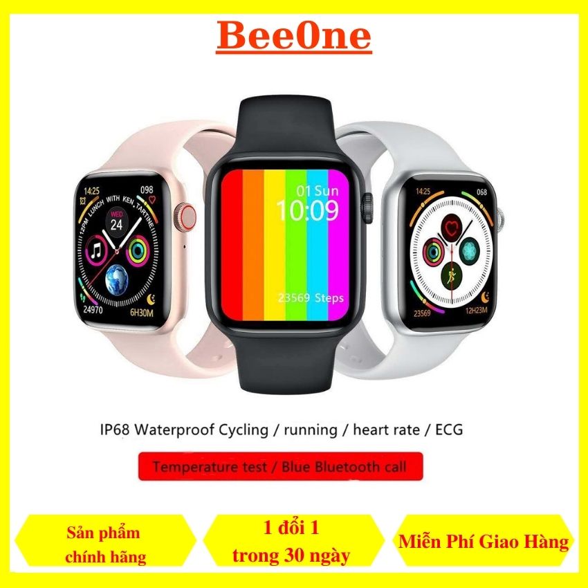 Đồng Hồ Thông Minh W26 Seri 6, Nghe Gọi, Màn Hình Tràn Viền, Chống Nước IP68, Thay Được Dây- Smart Watch - BeeOne