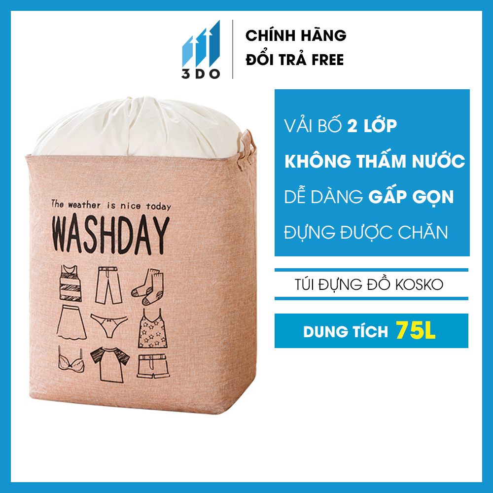 Túi đựng chăn mền chống bụi, túi đựng đồ đa năng cỡ lớn, túi sắp xếp tủ quần áo chăn ga 2 lớp chống thấm có quai xách (BẢO HÀNH 6 THÁNG), hộp đựng đồ, hộp đựng quần áo, giỏ đựng đồ