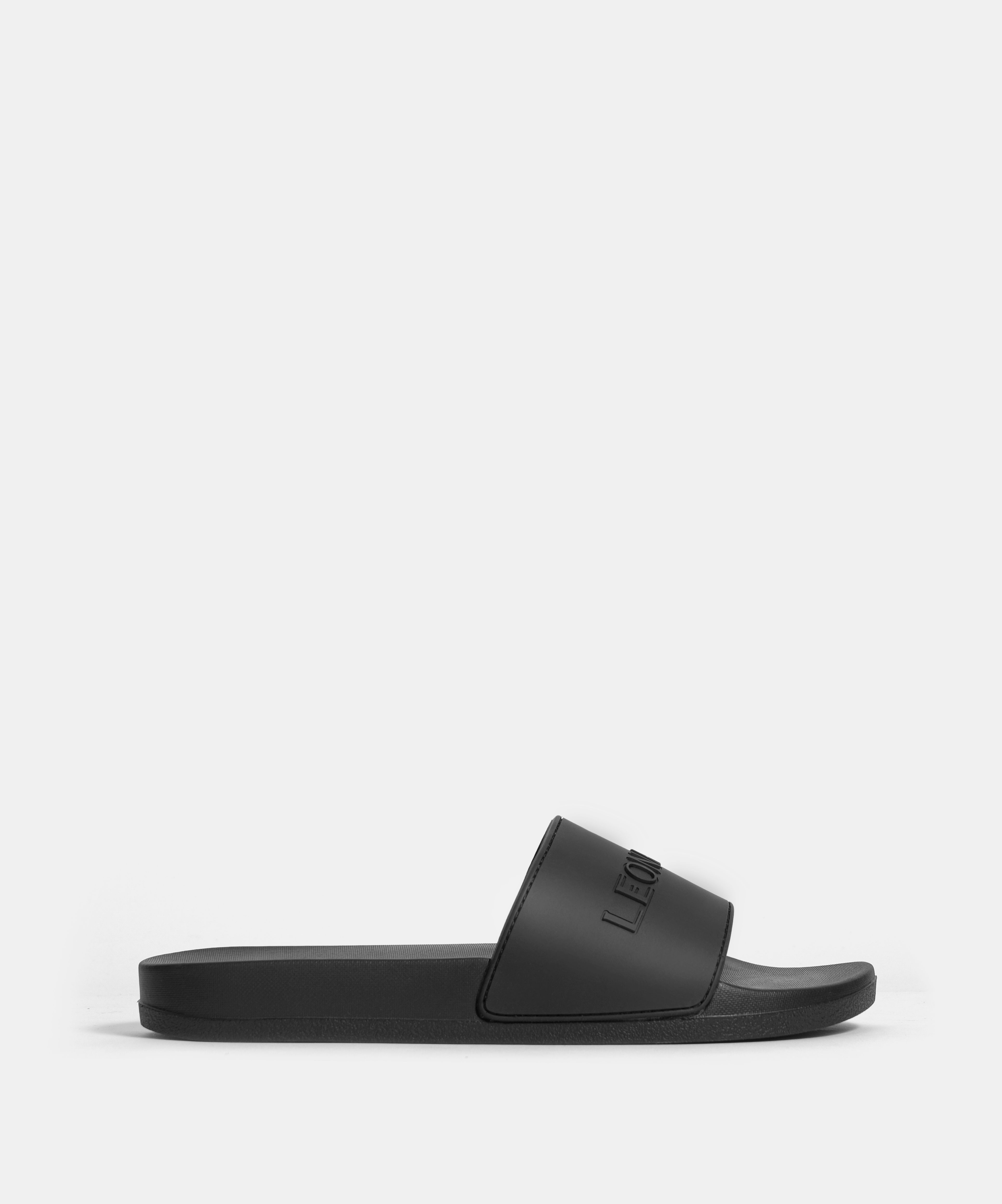 Dép nam nữ quai ngang đế cao su Leo Rubber Slides thương hiệu Leonardo