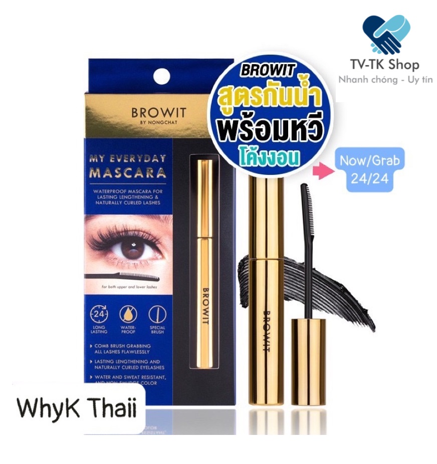 Mascara Browit Nongchat Thái Lan Chuốt Mi làm dày và dài mi Chuyên Nghiệp - Mẫu mới