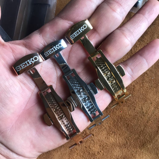 Khóa bướm đồng hồ Seiko (Khắc logo CNC)