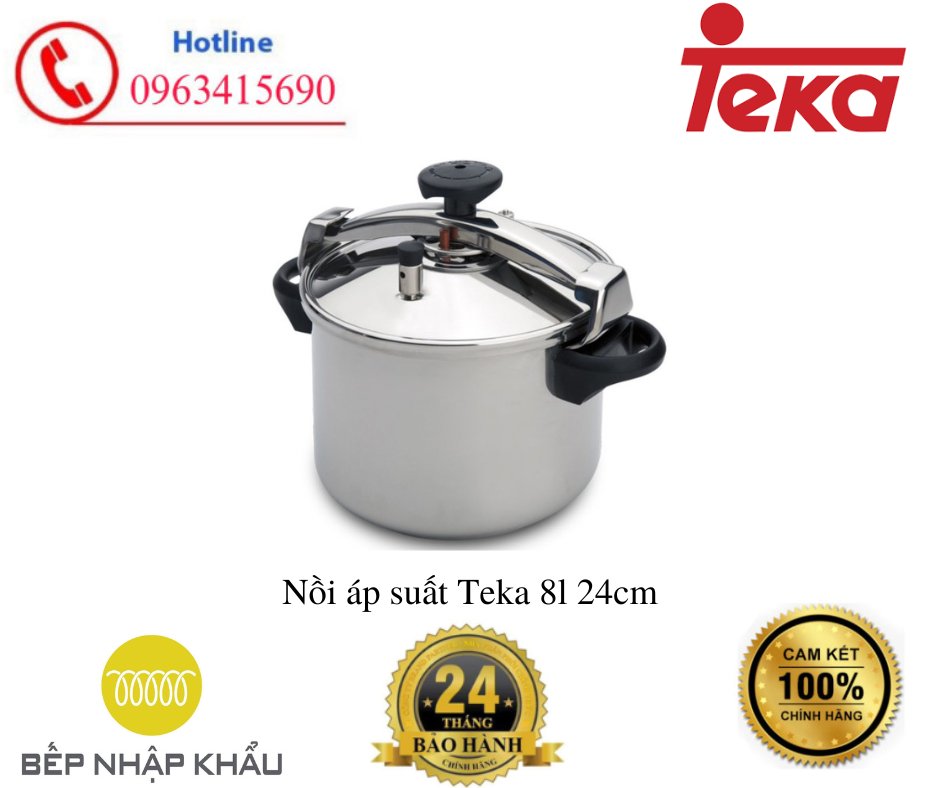 Nồi áp suất Teka 8l 24cm - Hàng chính hãng