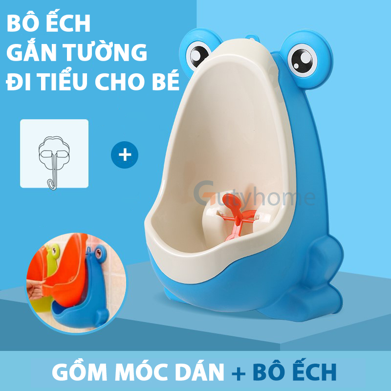 Bô ếch tiểu đứng đái gắn tường cho bé Bô cho bé đi vệ sinh bô hình thú em bé dụng cụ vệ sinh Dành Cho Bé Trai Bô Tiểu Gắn Tường Bồn Tiểu Gắn Tường - Guty Home