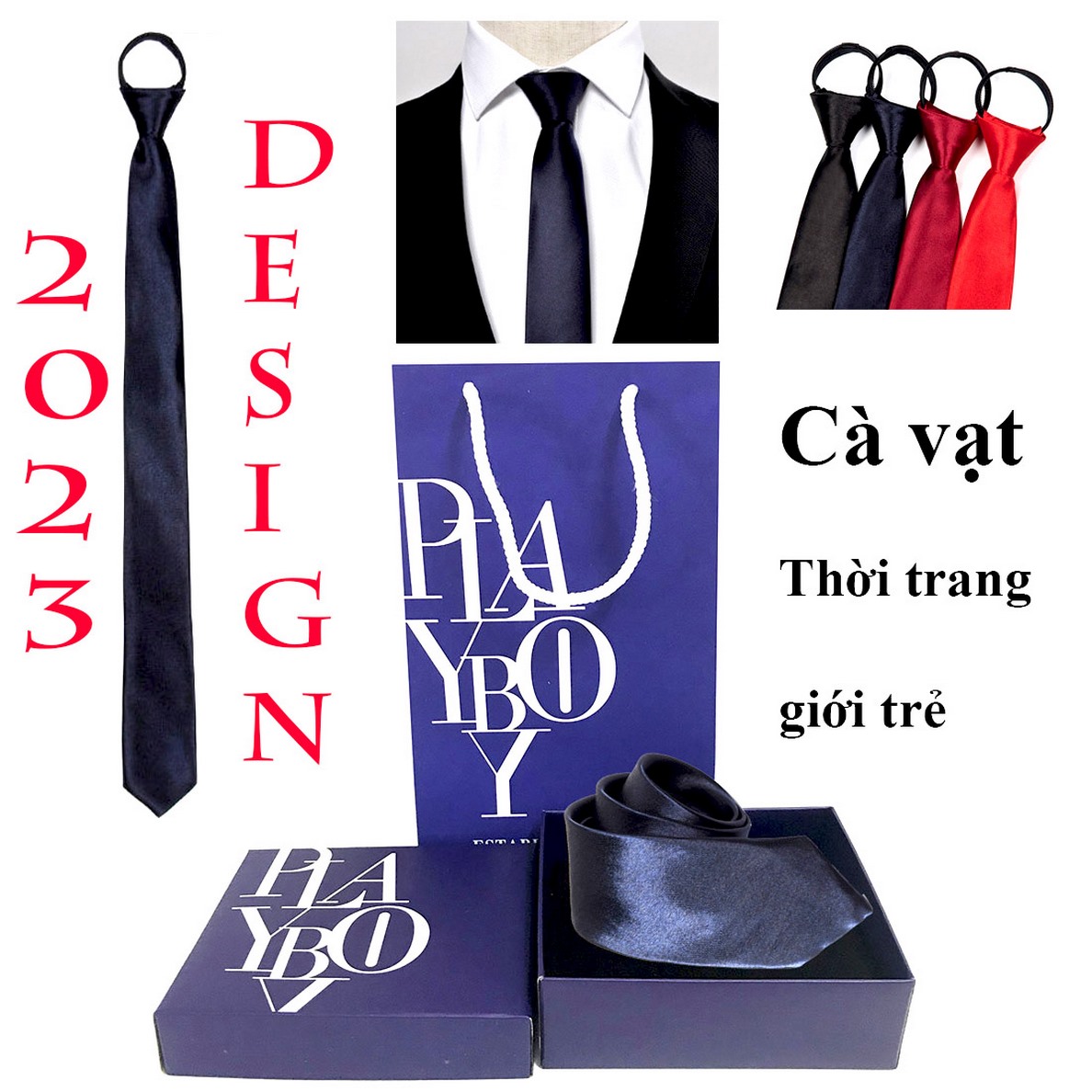 DESIGN 2023 - Caravat Cao Cấp - Tinh tế và Sang trọng - Cà vạt quà tặng - Cà vạt nam  Mẫu caravat hàng hiệu cao cấp đẹp cho nam - Loại 1 Full túi hộp y hình