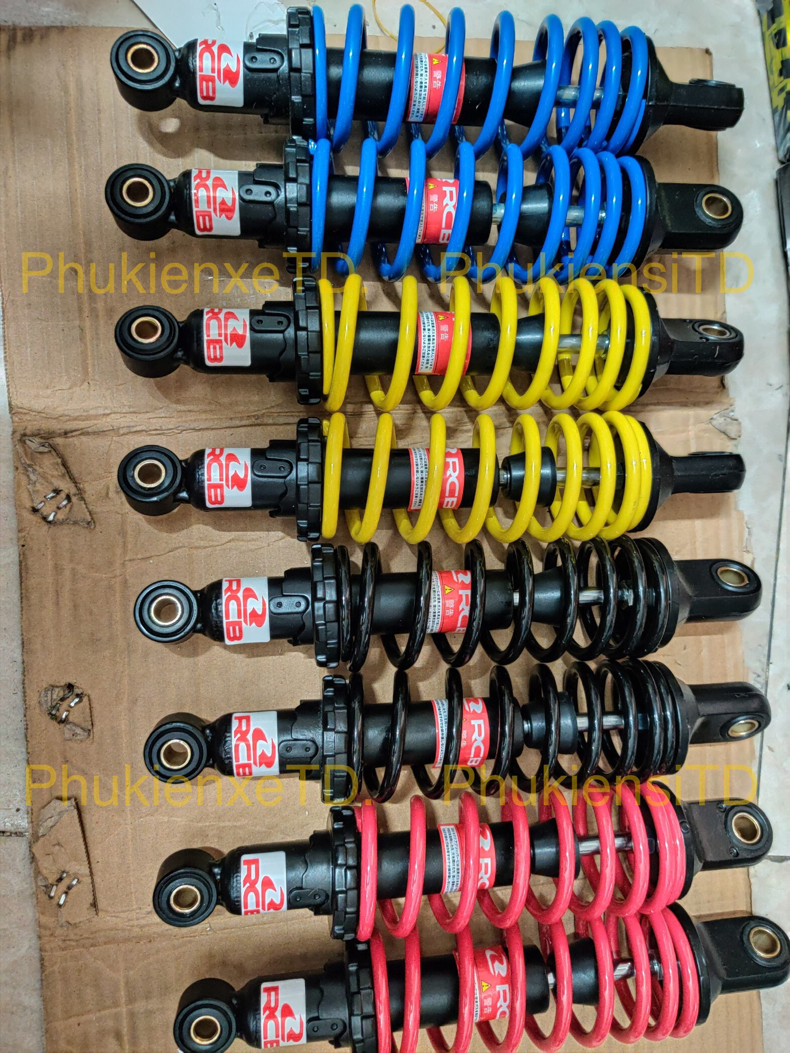 Phuộc kiểu 1 lò xo RCB lắp Dr Wave Sirius Jupiter Taurus Cub Galaxy Win Angel Suviva Magic Elegant Axelo Future...