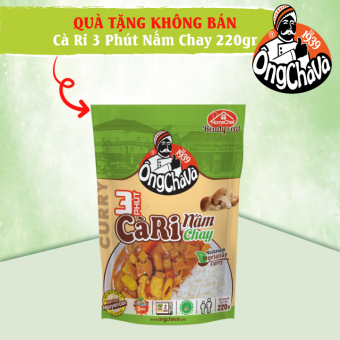 CÀ RI NẤM CHAY ÔNG CHÀ VÀ 220GR (Quà Tặng Khi Mua Kèm Cà Ri 3 Phút)