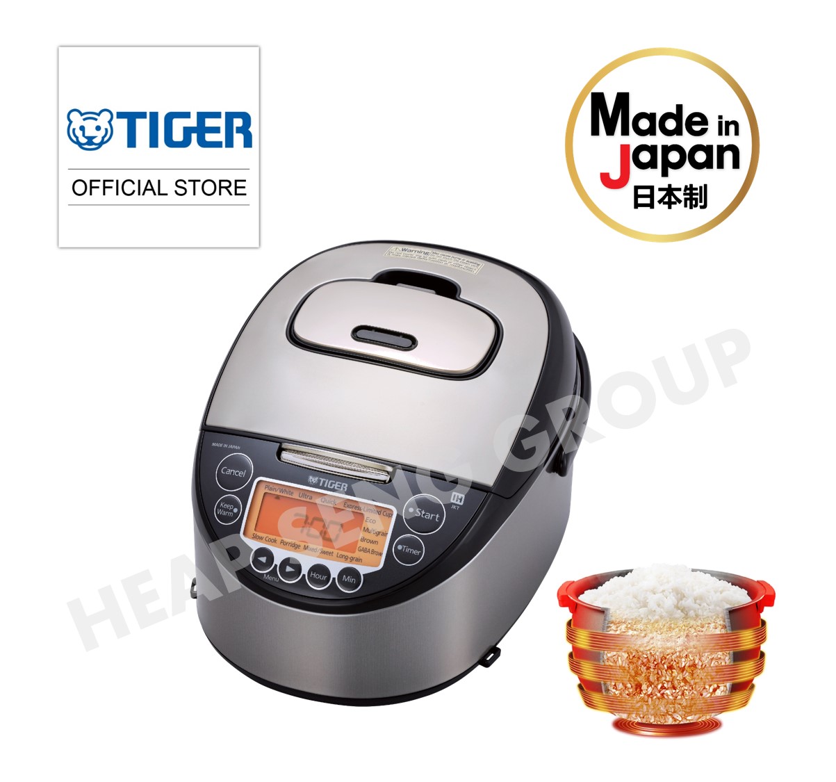 TIGER Induction Heating Rice Cooker / Cuiseur à Riz JKW-A10S/18S