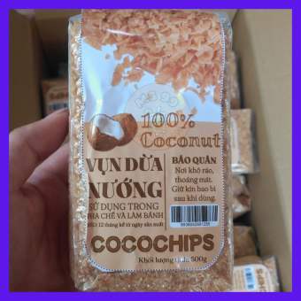 Vụn Dừa Nướng Cocochips Gói 500g  - Làm Trà Sữa Dừa Nướng Chuẩn Ngon/MS99