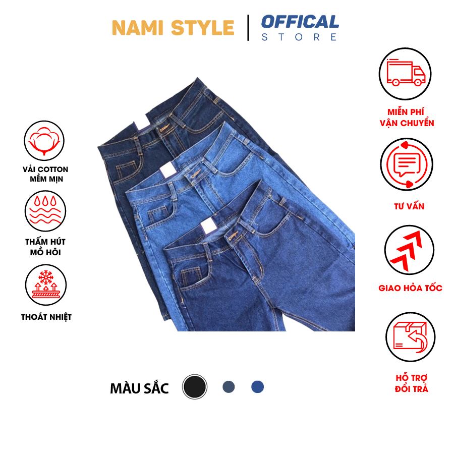Combo 3 Quần Short Jean Nam mềm min from chuẩn to cho nam từ 50-90kg