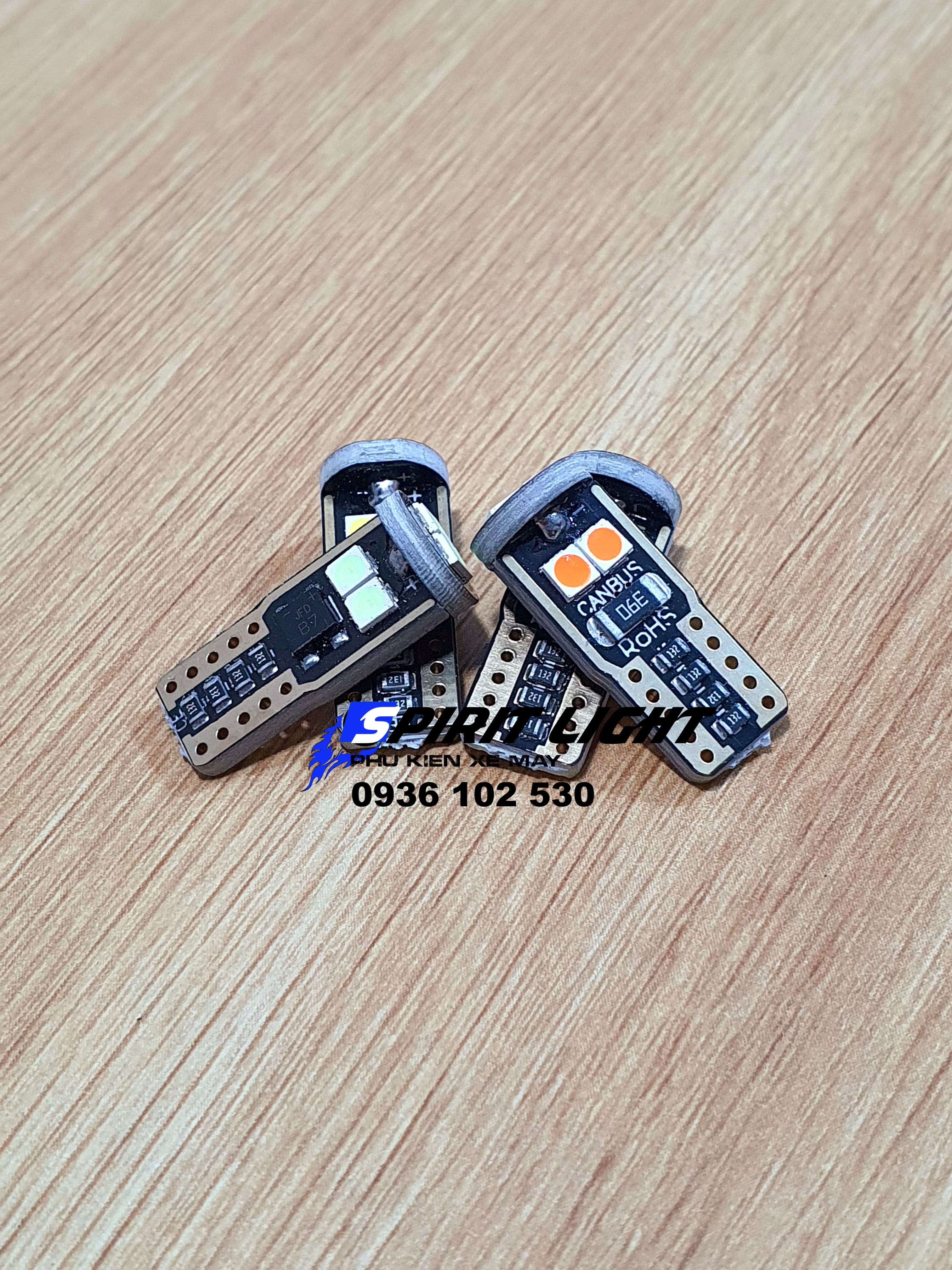 [1 cái] Đèn LED T10 Canbus cao cấp: demi, soi biển số, đồng hồ, xi nhan, hazard độ Exciter Ex155 Wave Sirius Jupiter