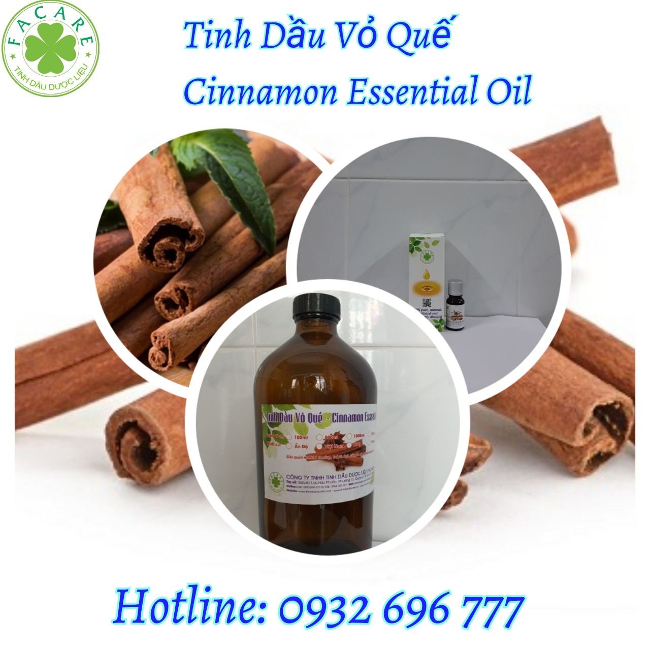 Tinh dầu Vỏ quế Giúp Khử Mùi Nấm Mốc Đuổi Muỗi Cinnamon essential oil - 10ml