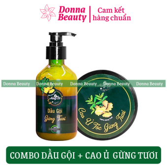 Bộ Dầu Gội Và Cao Ủ Tóc Gừng Tươi Nàng Ơi Thiên Nhiên Việt