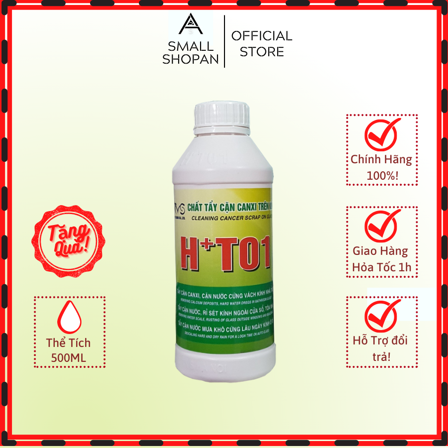 Tẩy cặn canxi vách kính HT01, kính nhà tắm kính oto, tẩy cặn ố mốc kính do nước mưa ,SIÊU SẠCH +tặng ngay pat chà để sử dụng sản phẩm