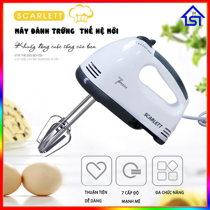 Máy đánh trứng - máy đánh trứng cầm tay công suất 350w mẫu mới 2022, máy đánh trứng tự động, máy đánh trứng cầm tay 7 tốc độ cao cấp - bảo hành 2 năm