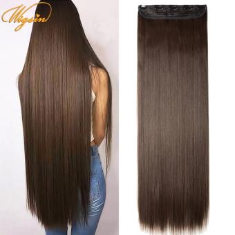 Tóc Thẳng Siêu Dài 32Inch, 5 Kẹp Tổng Hợp Tự Nhiên Vô Hình Trong Một Mảnh Nối Tóc Dành Cho Nữ