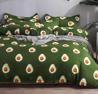 CHĂN GA GỐI SÉT QUẢ BƠ 4 MÓN POLYCOTTON ,CHĂN GA GỐI NỆM,BỘ GA GIƯỜNG,ĐỒ DÙNG PHÒNG NGỦ-TRANLANSHOP