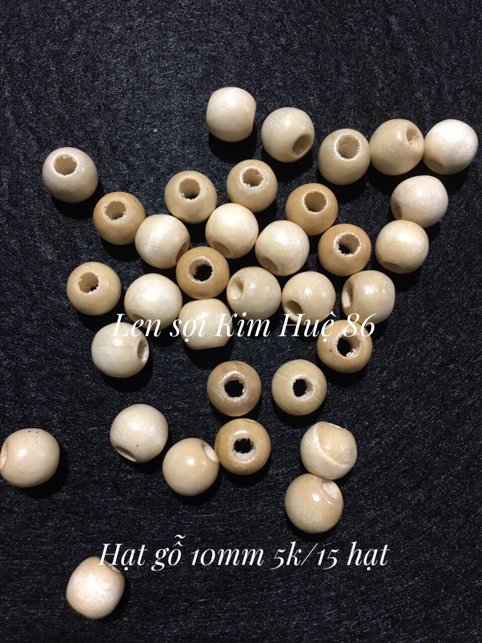 Hạt gỗ trang trí, làm túi tỏi