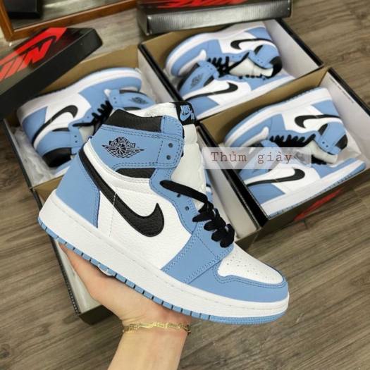 Giày Nike Jordan Cổ Cao Xanh Dương Hàng Cao Cấp