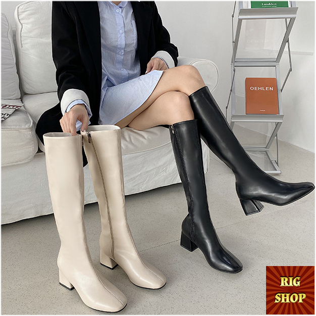 Bốt cao cổ boot thời trang nữ thiết kế basic siêu hot