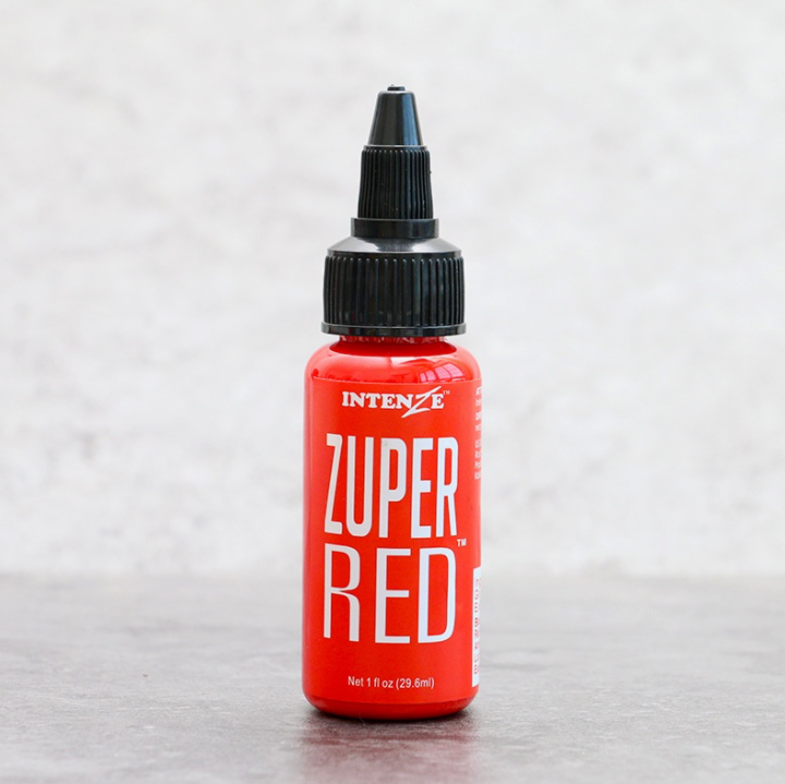 【Preferred】INTENZE Mực Xăm ZUPER Màu Đen Bộ Mực Xăm Cung Cấp Hình Xăm 5 Màu 30Ml Mực Xăm Dụng Cụ Xăm