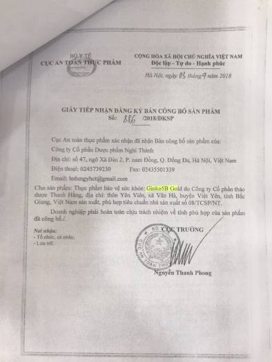 Bổ não tăng cường trí nhớ GINKO 5B GOLD - Giúp bổ khí huyết tăng cường tuần hoàn não