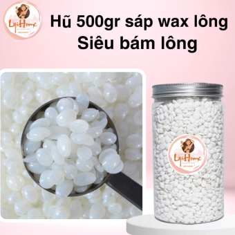 Hũ 500gr sap wax lông siêu bám lông Lyihome wax nách, tay, chân, bikini tặng que gỗ