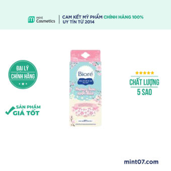 Miếng dán lột mụn Biore hương Anh Đào - 4 miếng