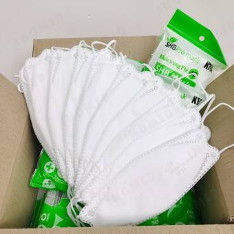 Khẩu trang y tế 4D - SHB Pro Mask KF94 Túi 10 cái màu trắng