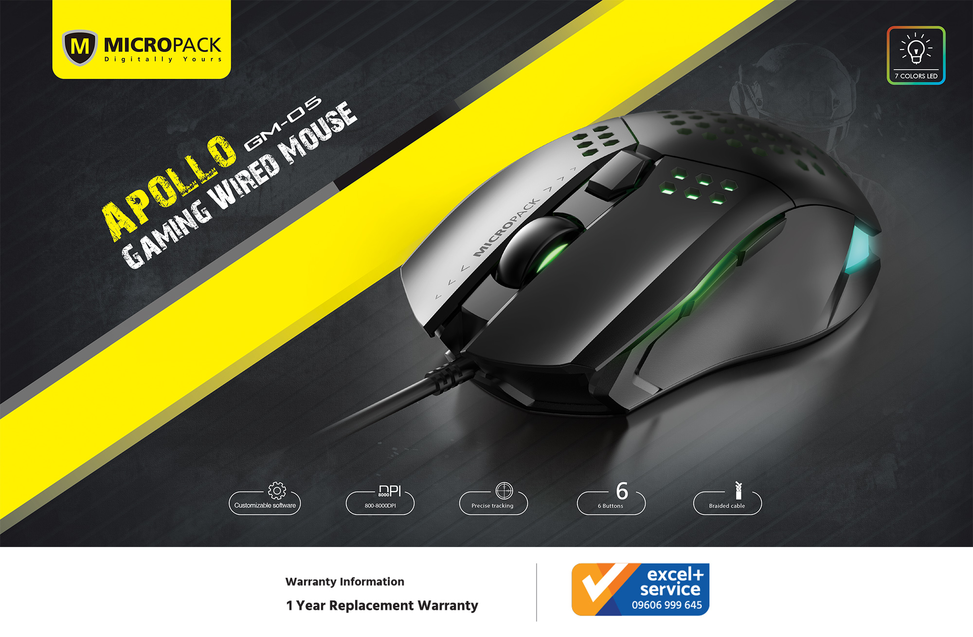 Apollo Mouse Micropack GM-05 Apollo RGB Gaming Mouse