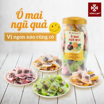 Ô mai ngũ quả Hồng Lam