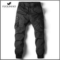 FUGUINIAO Cargo Pants Men Full Length Cotton Casual Trouser Military Streetwear Work Tactical Tracksuit Plus Size