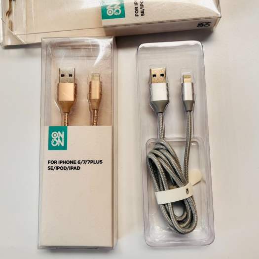 Cáp sạc iphone Lightning 1m eValu LTL-04 Xanh Navi