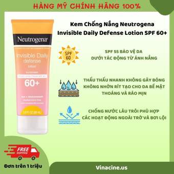 Kem Chống Nắng Neutrogena Invisible Defense SPF 60+ 88ml