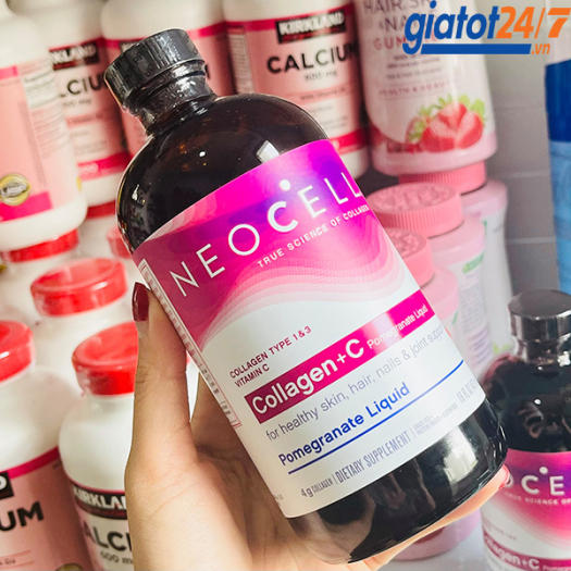 Nước Uống Collagen Chiết Xuất Từ Quả Lựu Neocell Collagen + C Pomegranate Liquid 473ml