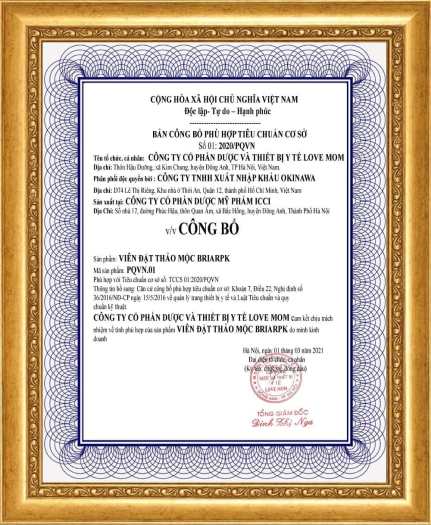 Viên đặt thảo mộc Briar HỘP 10 Viên - hàng chuẩn 1000%